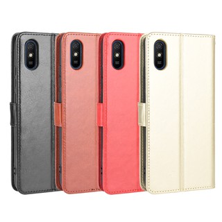 เคสโทรศัพท์มือถือ ชนิดหนัง PU แบบฝาพับ สำหรับ Xiaomi Redmi 9A Redmi 9A