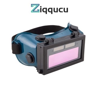 Ziqqucu แว่นตาเชื่อมอัตโนมัติ LCD ป้องกันดวงตา แว่นตาพลังงานแสงอาทิตย์ หมวกกันน็อค