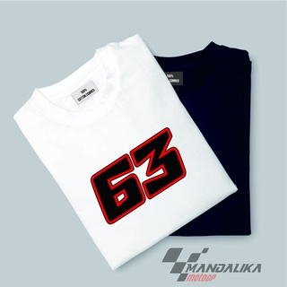 เสื้อยืดคอกลมBagnaia 63 pecco วงจรวงจร ducatiS-5XL