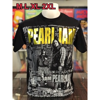 เสื้อวง Pearl Jam แขนสั้น ผ้าคอตตอน100 %