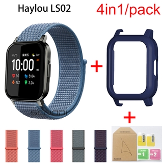 4 In1 สายรัดข้อมือไนล่อนสําหรับ for Xiaomi Haylou Ls02