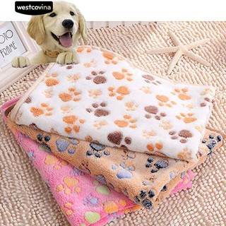 Pet Mat Paw พิมพ์แมวสุนัขหมาขนแกะฤดูหนาว Warm Bed ที่นอนเบาะ