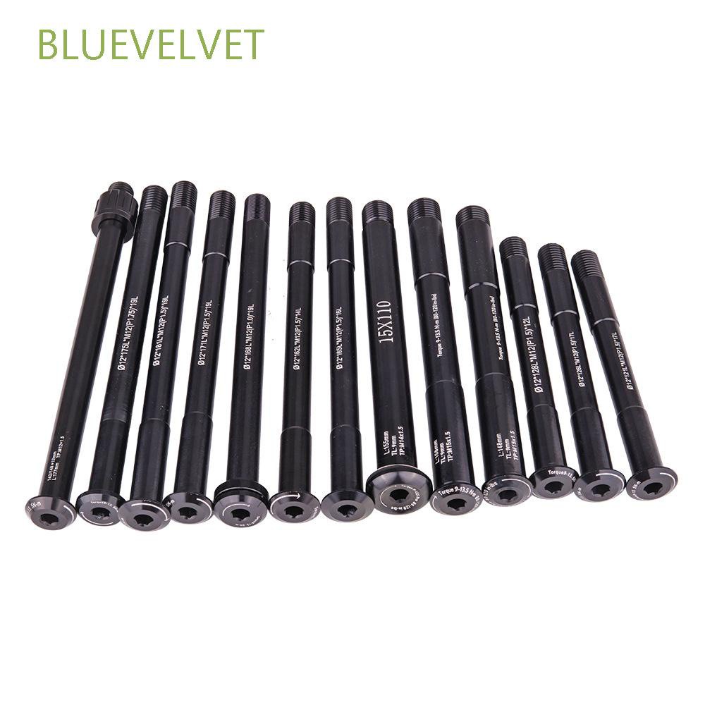 BLUEVELVET 12mm 15mm Bike Shaft MTB Bicycle Hub Skewers Thru Axle Lever Front Rear Hub Bicycle