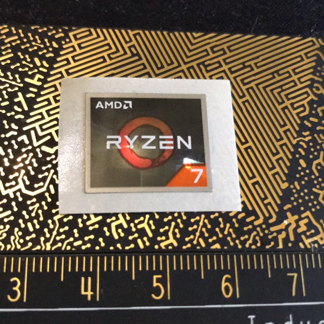 สติ๊กเกอร์ AMD Ryzen 7 ดั้งเดิม