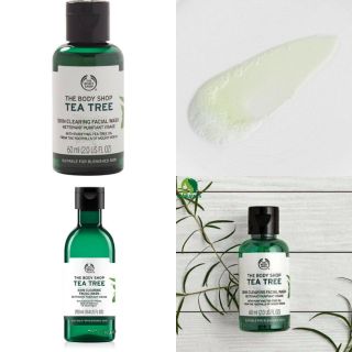 The body shop TEA TREE SKIN CLEARING FACIAL WASH ขนาด 60 มิล MFG 03/2018