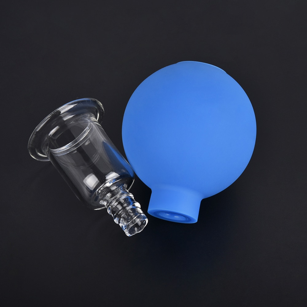 Please COD 24Pcs Set Vacuum Cupping Cups PVC Head Glass Cups Face Body ...