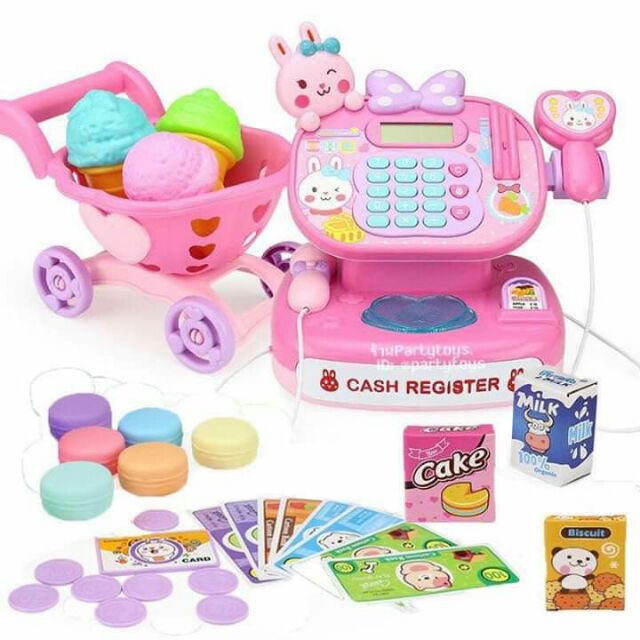 🚨🚨นัดรับเก็บปลายทางได้ค่ะ🚨🚨🐰💖Cash Register Rabbit Mini shop เครื่องแคชเชียร์ร้านกระต่ายจอมซน💖🐰มีไมโค