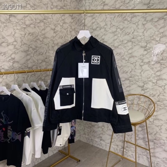 chanel jacket blue