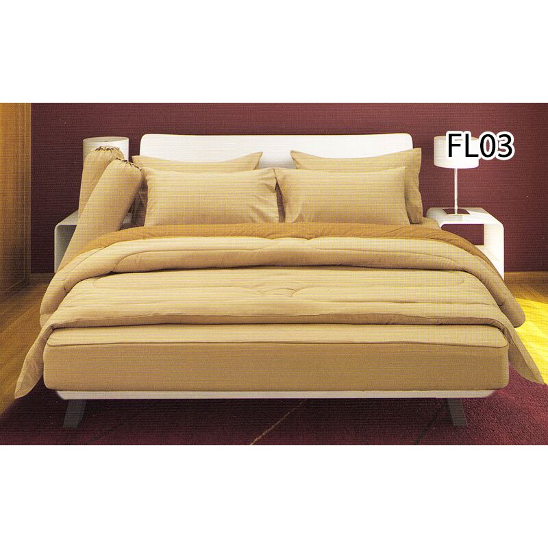 Fair Lady ผ้าปูที่นอน ขนาด 3.5/5/6 ฟุต (ไม่รวมนวม) Fair Lady พิมพ์ลาย FL03