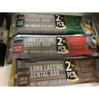 ขนมขัดฟันสุนัข Goodies Dental Bar ขนาด 85 กรัม Goodies Long Lasting เดนทอลบาร์ ขนมขัดฟันสุนัข