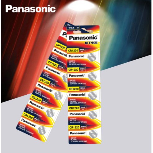 Panasonic แบตเตอรี่ CR1220 BR1220 DL1220 ECR1220 LM1220 3V button battery.