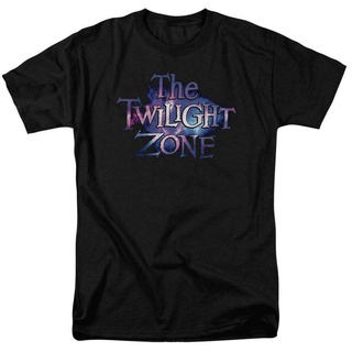 ขายดี เสื้อยืดลําลอง แขนสั้น พิมพ์ลายกราฟิก The Twilight Zone logo retro 50s 60s CBS1592 EAcmkc33FJnnnl28S-5XL