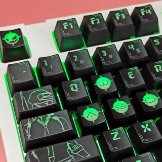 ปุ่มกดคีย์บอร์ด WASD แบบโปร่งแสง สําหรับคีย์บอร์ดเมคคานิคอล 5 ชิ้น