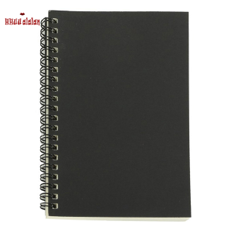 Retro Kraft Coil Sketch Sketchbooks Blank Notebook Creative Notebook School Stationery（Black and White）
