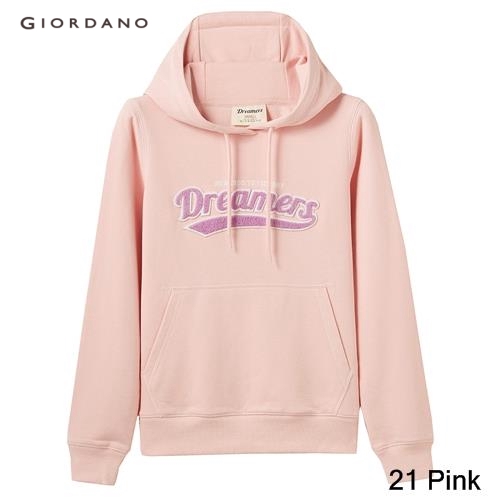 GIORDANO WOMEN Kanga pocket hoodie sweatshirt 05399782