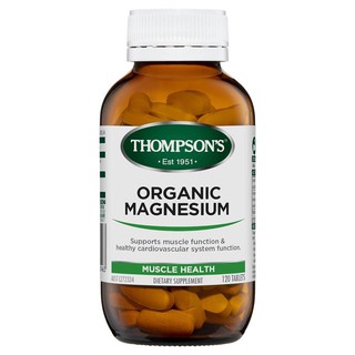 Thompsons Organic Magnesium 120 Tablets