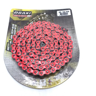 โซ่ OSAKI  FLASH 420-120L สีชมพู รหัสสินค้า OSK-0090023705