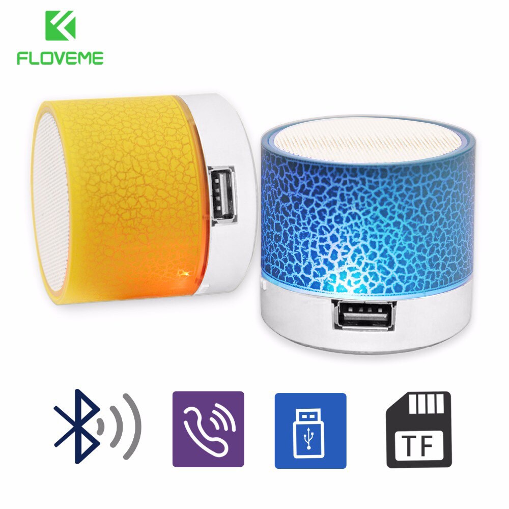 Mini speaker Bluetooth wireless speaker led portable MP3 music audio