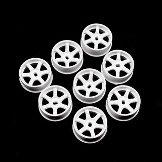 Yeah racing WL-0145WH PLASTIC NARROW RIM SET 8.5MM (OFFSET 0 +1 +2 +3) WHITE FOR 1/28 AWD MINI-Z