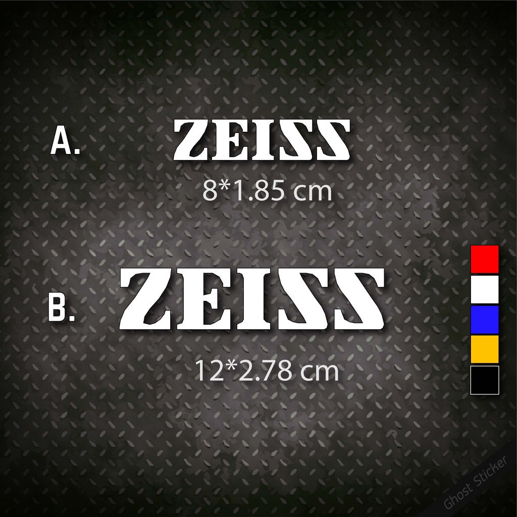 สติกเกอร์กล้อง Carl Zeiss / คาร์ล ไซซ์ 2 ขนาด งานไดคัทสะท้อนแสง3M