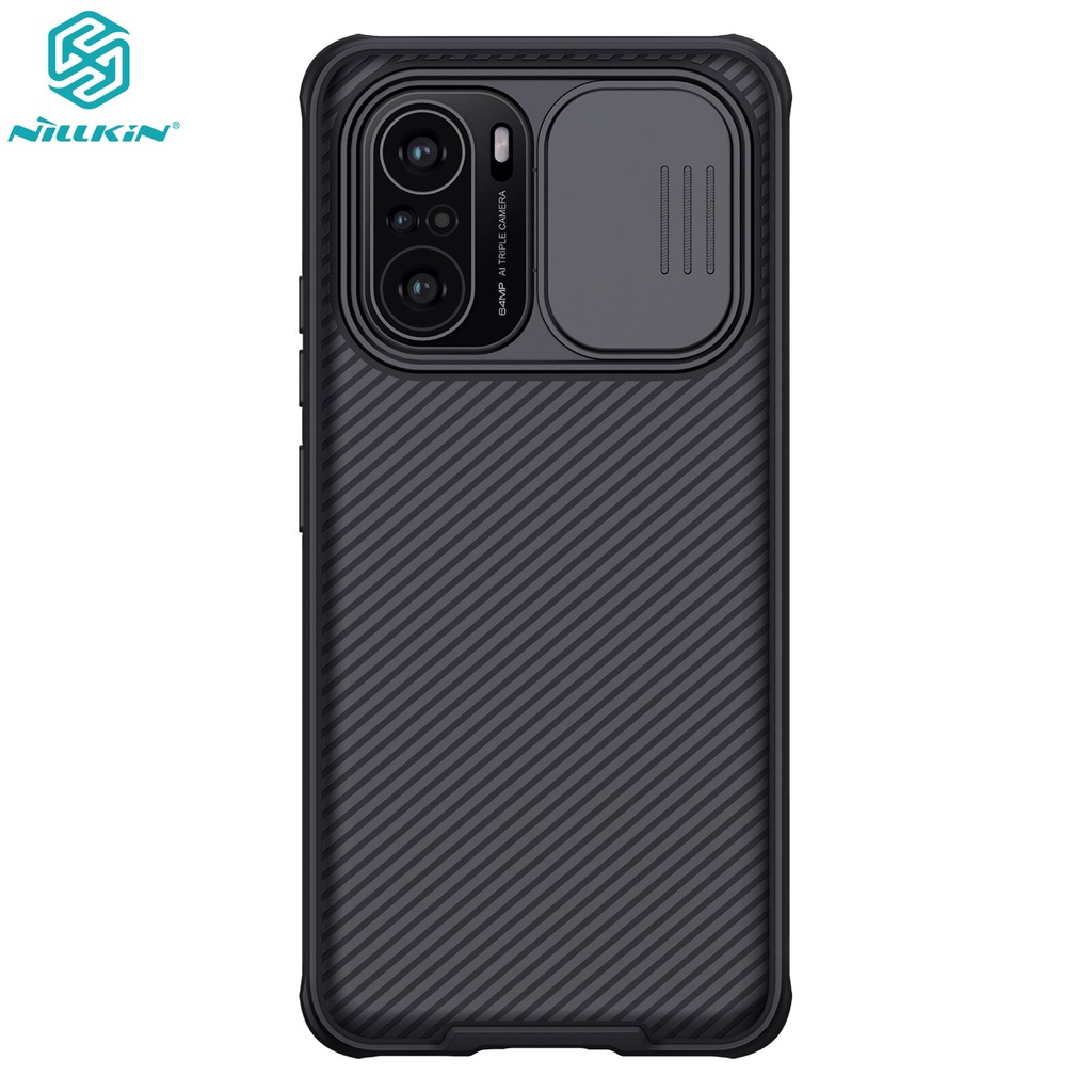 POCO F3 เคส Nillkin สไลด์ป้องกันเลนส์กล้องป้องกันเคสสำหรับ Xiaomi Pocophone X3 NFC / X3 Pro