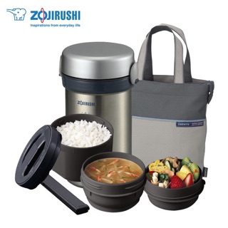 Zojirushi Lunch Jars - ปิ่นโตอาหารสูญญากาศเก็บความร้อน รุ่น SL-NC09 ST