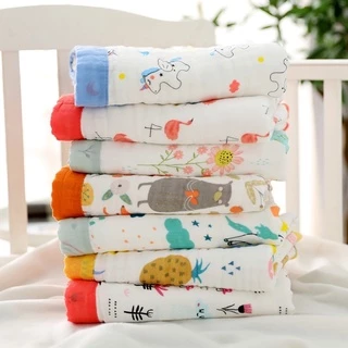 ผ้าห่มมัสลิน☘️cotton🌸soft100%พร้อมส่งในไทย⚡️ไซส์120*150ซม.ราคาถูกมาก‼️