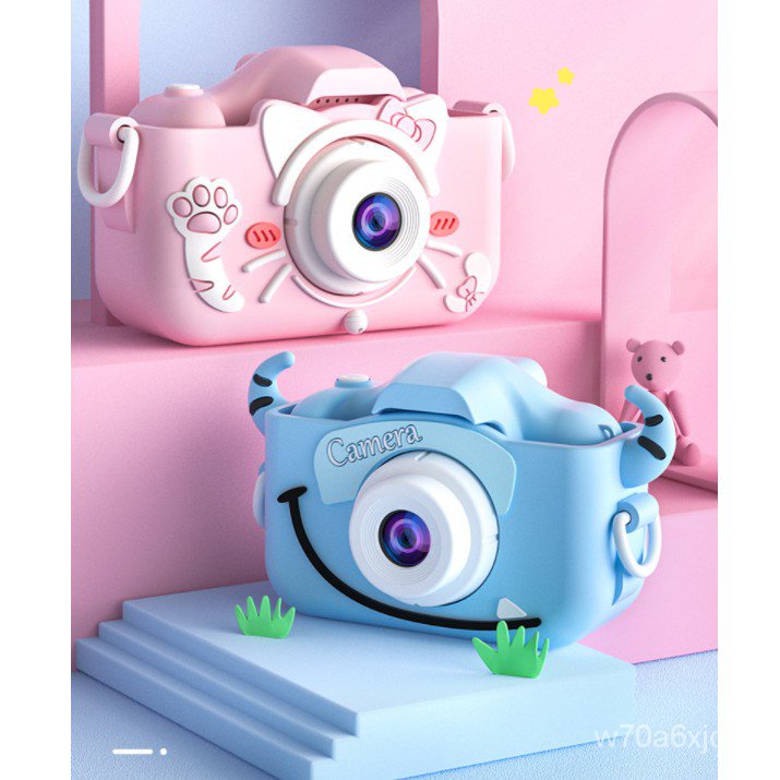 1PC Kids Camera Cartoon Camera Front and Rear Dual Portable Toy Camera for Teens 