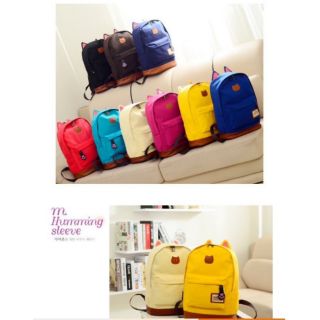 กระเป๋าเป้ผ้า มี 6 สี