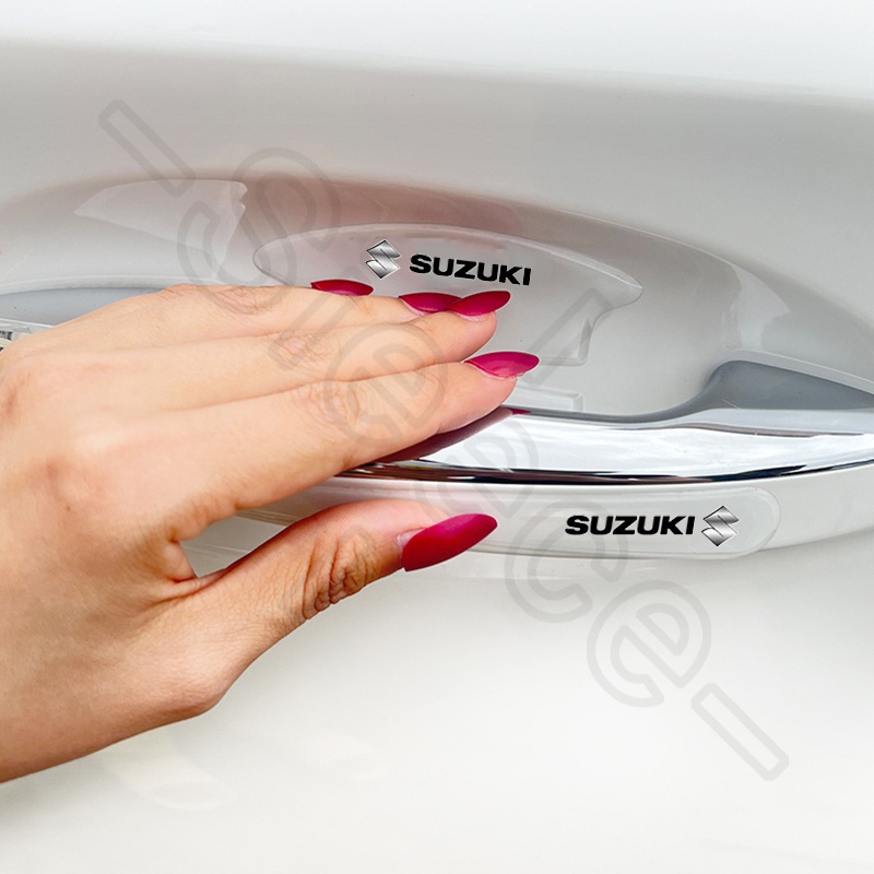 Sieece ฟิล์มกันรอยมือจับประตูรถยนต์ กันรอยมือจับประตูรถยนต์ สำหรับ Suzuki Swift Ciaz Celerio XL7 Vitara Carry Ertiga Jimny APV SX4 - รูปที่ 5