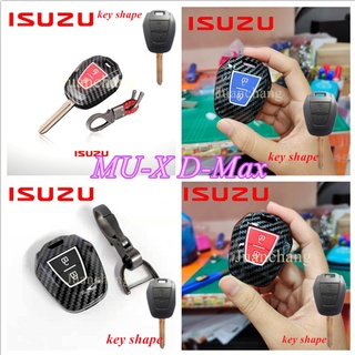 【พร้อมส่ง】เคสกุญแจรถยนต์ คาร์บอนไฟเบอร์ ABS สําหรับ Isuzu D-Max ALL NEW Mu-X Truck Dmax Isuzu D Max Mu 7 Mu X2