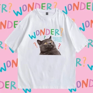 (🔥พร้อมส่งเสื้อเฮีย🔥) 🔥เสื้อยืด🔥 wonder cat COTTON 100% พรีเมี่ยม