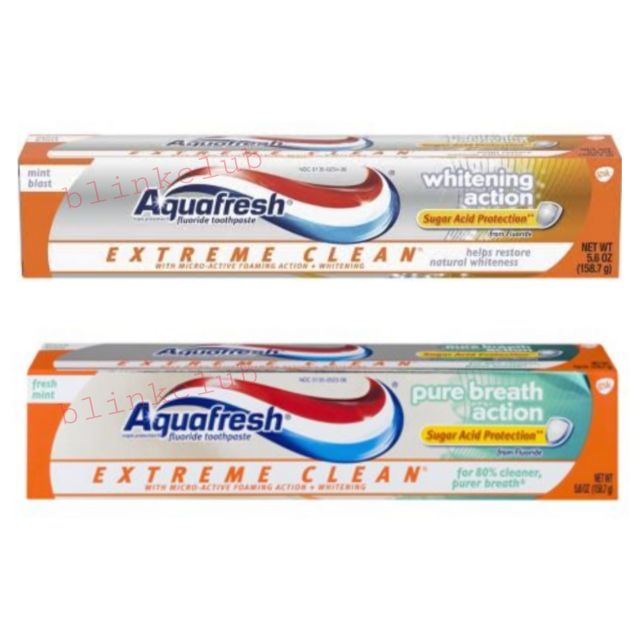 Aquafresh Extreme Clean Whitening Action toothpaste ยาสีฟัน ขนาด 158.7g 