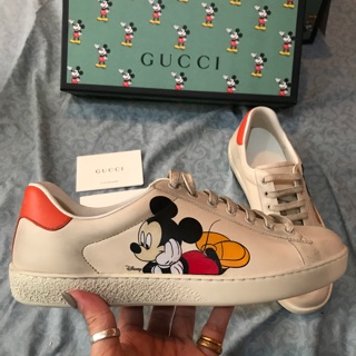 New Gucci Ace Mickey ของแท้ อปก. เซ็ท (พร้อมส่งเบอร์ 7)