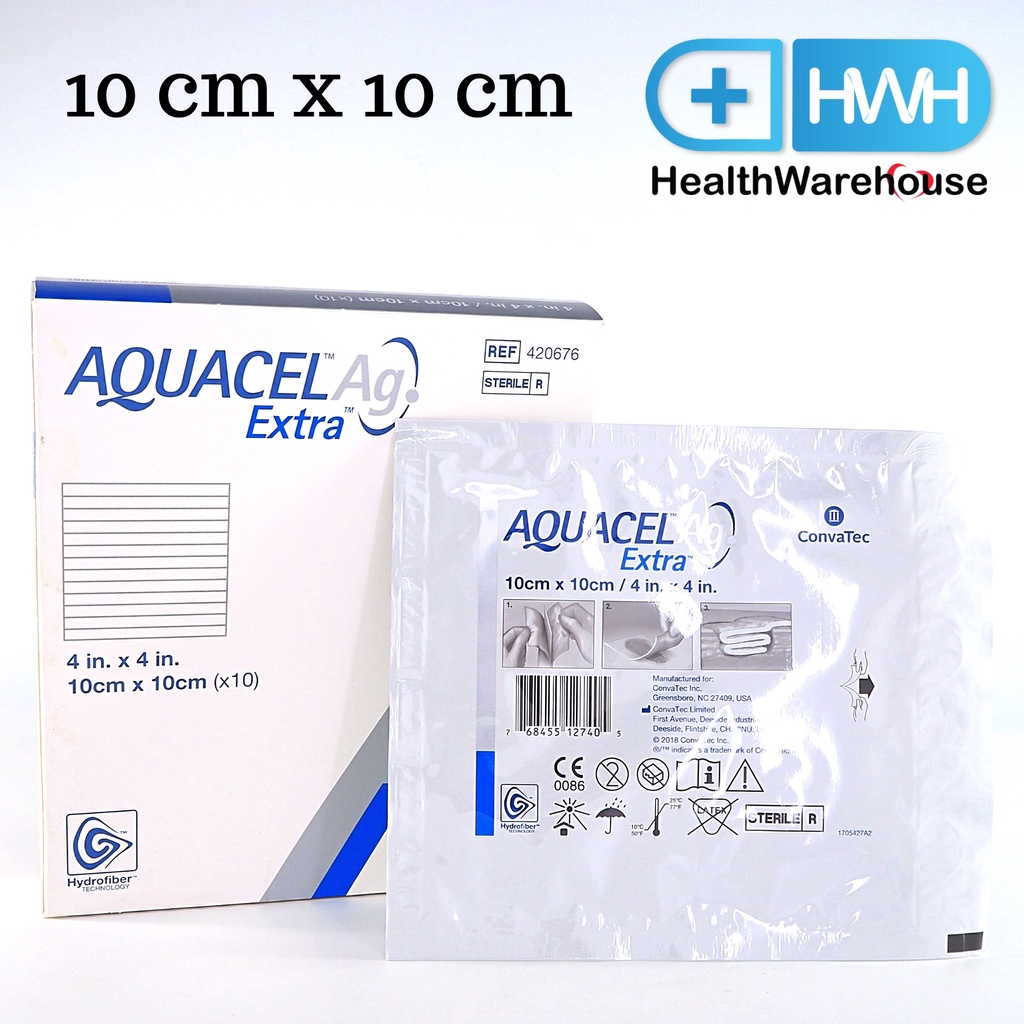 Aquacel Ag Extra 10 x 10 cm จำนวน 1 แผ่น