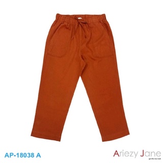 Ariezy Jane AP-18038 กางเกง 5ส่วน ผ้า 100% ต้อตต้อน เอวยางผูกเชือก