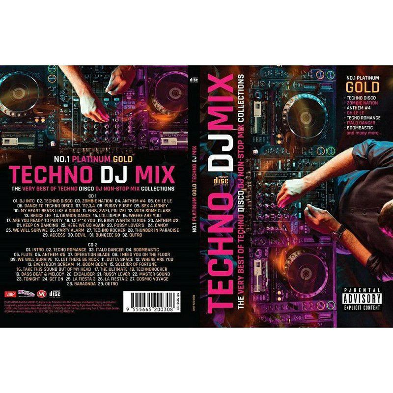 No.1 PLATINUM GOLD TECHNO DJ MIX Non-stop ( 2 CD )