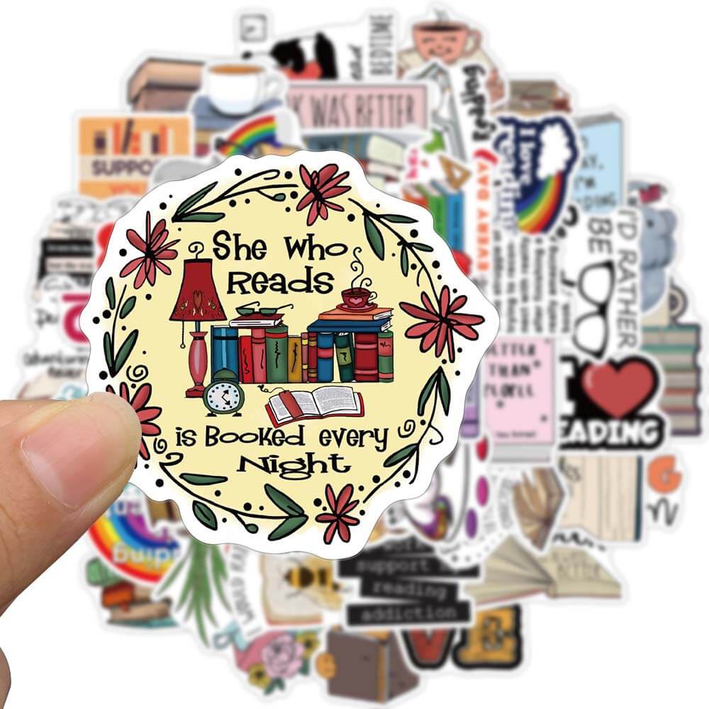 【LARGE STICKER】50pcs Cute Girl Sticker Laptop Sticker Waterproof Vinyl Inspirational Quote Sticker L