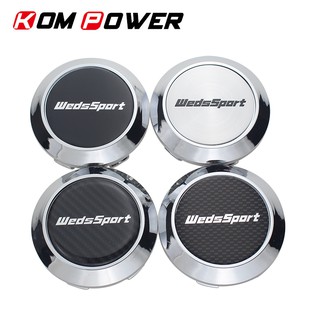 4ชิ้น 68มม ฝาครอบดุมล้อ CAR STYLING WEDSSPORT ศูนย์ล้อ ฝาครอ…
