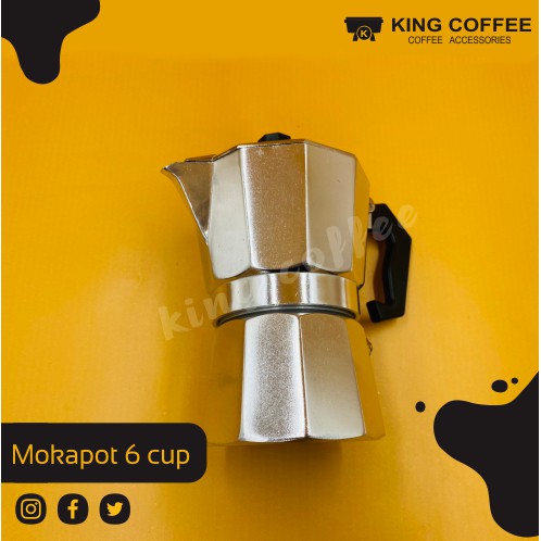 กาต้มกาแฟ Mokapot 6 cup. Mokapot size 6 cup