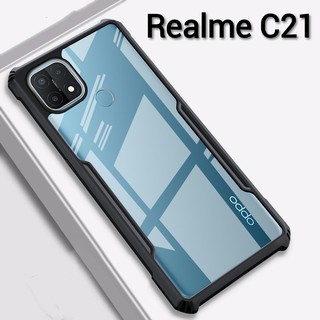 ราคาRealme Narzo 50i(พร้อมส่งในไทย)เคสกันกระแทกขอบสี​หลังใสRealme C11 2021/Realme8(4G)5G/Realme8Pro/Realme C20/C12/C21/C25