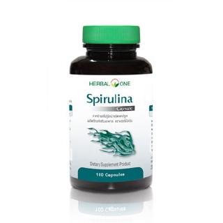 Herbal one spirulina สไปรูไลน่า 100 แคปซูล