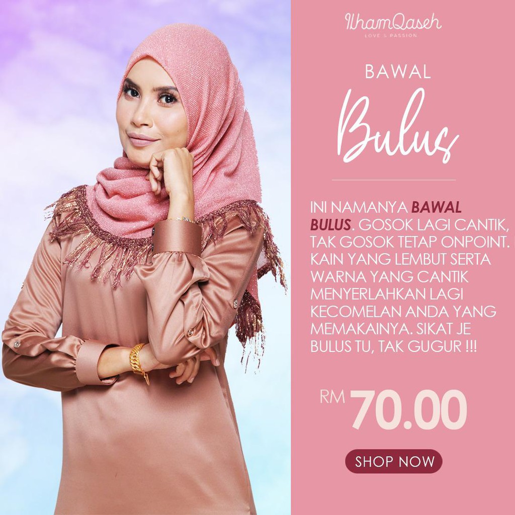 BAWAL BULS GLITTER ILHAM QASEH