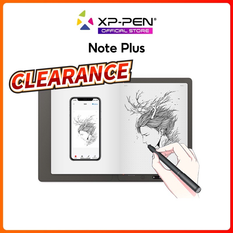 XP-Pen Note Plus สมุดโน๊ตดิจิตอล สำหรับจดโน๊ตและเชื่อมต่อมือถือหรือแท็ป ...