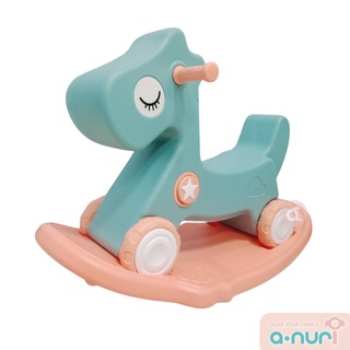 Anuri ม้าโยก รถขาไถรถบัส 2in1 Bus rocking horse โยกเยกขาไถม้าโยกเยก ขาไถ ม้าโยก ม้าโยกปรับเป็นขาไถ ม้าขาไถ