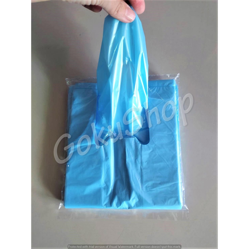 ราคาถูก ถุงพลาสติกสีหูหิ้ว คุณภาพดี แบบบาง เหนียว ไม่มีกลิ่น ขนาด 6*14 นิ้ว (100 ใบ) พร้อมส่ง - รูปที่ 2