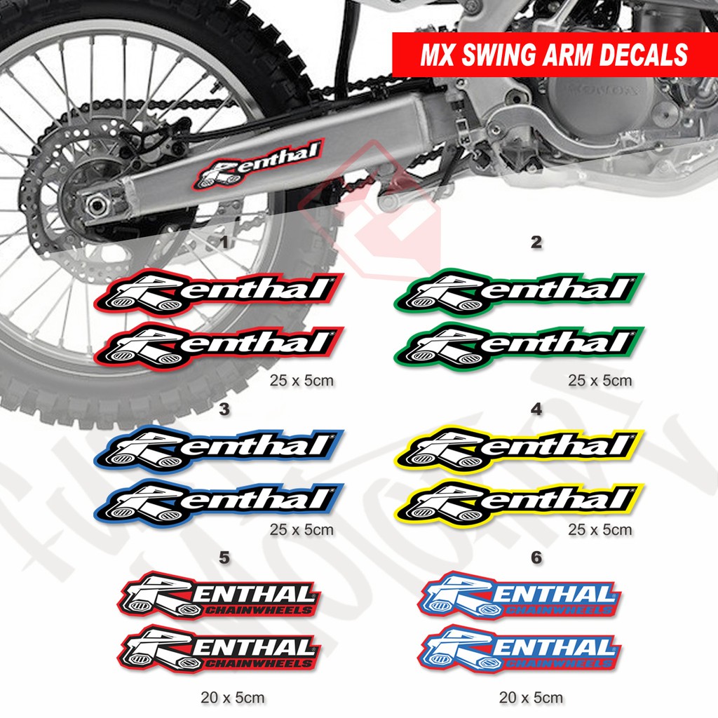 Swing Arm Decal สติกเกอร์ Swing Arm crf klx wr155 ktm husq tsrunninghal