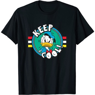 เสื้อยืด พิมพ์ลาย Disney Donald Duck Keep Cool สําหรับผู้ใหญ่