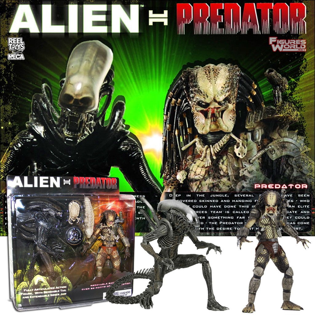 Figma ฟิกม่า Model Figure NECA AVPR AVP Aliens vs Predator เอเลียน ปะทะ พรีเดเตอร์ คนไม่ใช่คน Exclusive 2 PACK