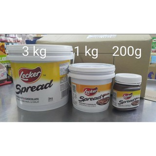 (เหมือนนูเทลล่าแต่อร่อยกว่า) Lecker Spread - Hazelnut &amp; Chocolate 200g 1kg 3kg